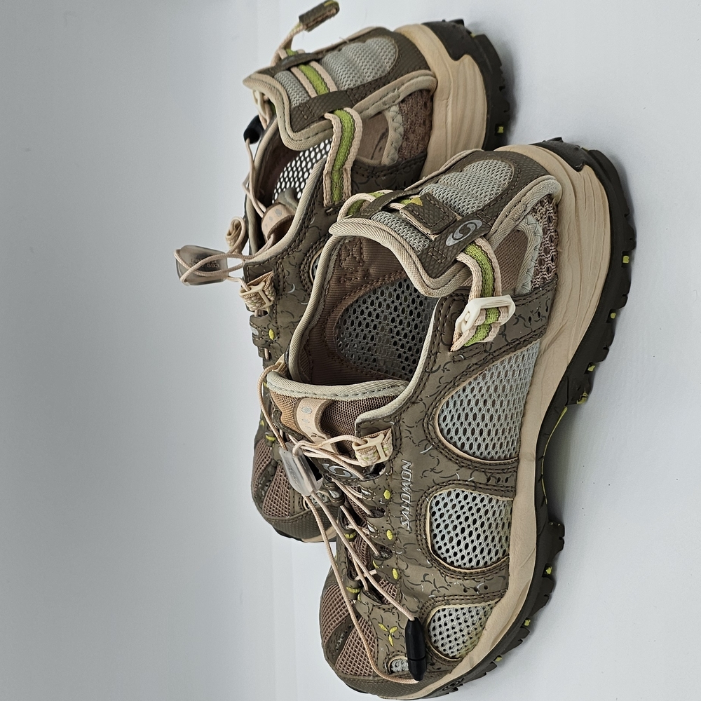 Salomon Women's Sandals - Brown and Green